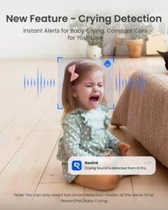 REOLINK E1 Pro 3K Dual-Band Wi-Fi Indoor Camera for Baby & Pet Monitoring