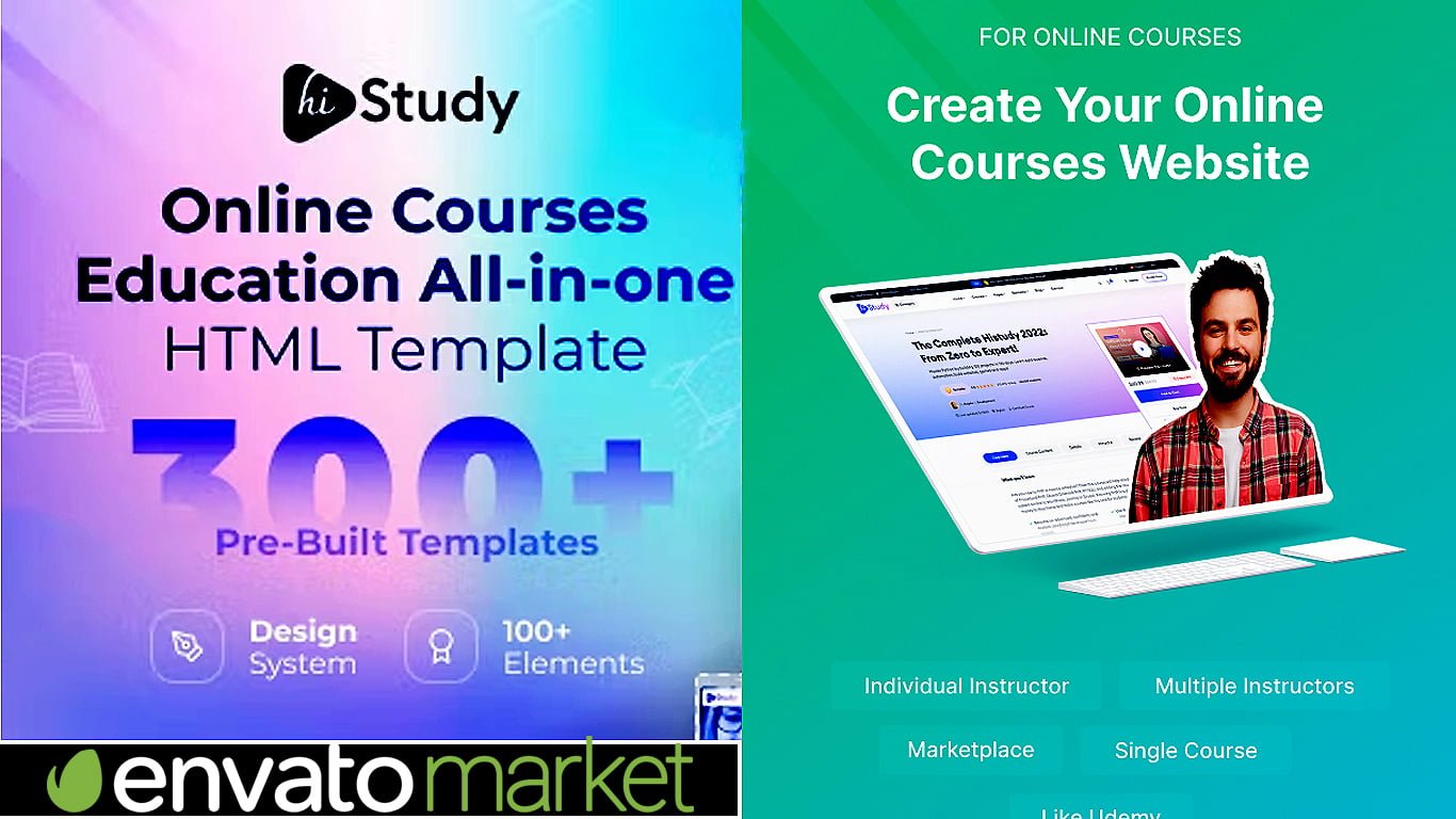 histudy online courses & education template