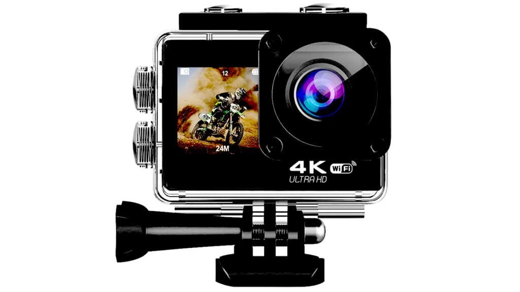 4K 60FPS WiFi Camera with Dual Color Screen 170°