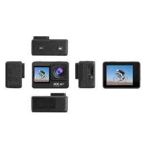4K 60FPS WiFi Camera with Dual Color Screen 170°