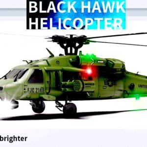 Eachine E200S UH-60 2.4G 6CH 6-Axis Gyro Dual Brushless Motor 1:47 Scale Flybarless RC Helicopter BNF / RTF - BNF with 1 Battery COD Brand: Eachine