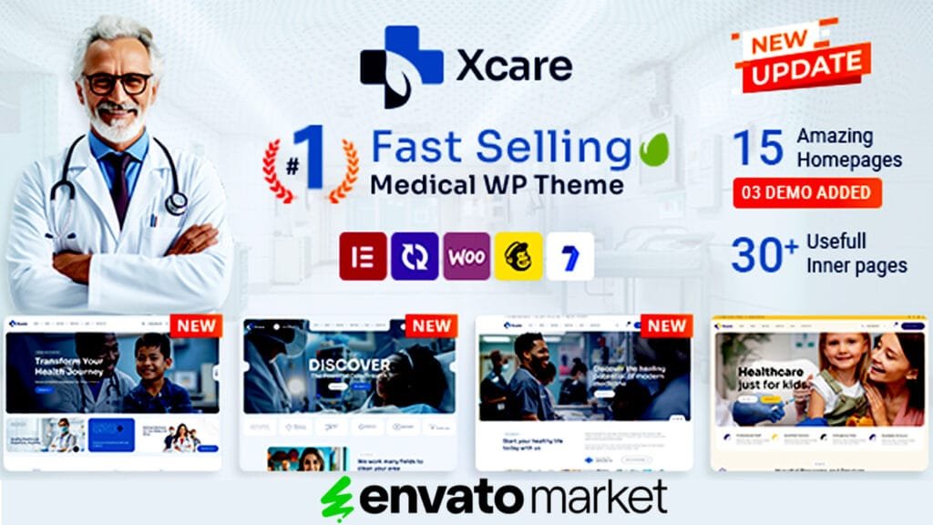 Xcare - Medical and Health Care WordPress Theme