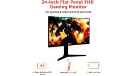 Amazon Basics 24 inch Gaming Monitor, FHD 1080P