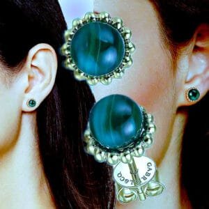 Bujukan Malachite Stud Earrings