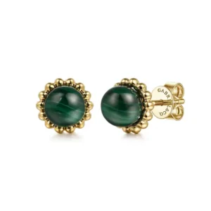 Bujukan Malachite Stud Earrings