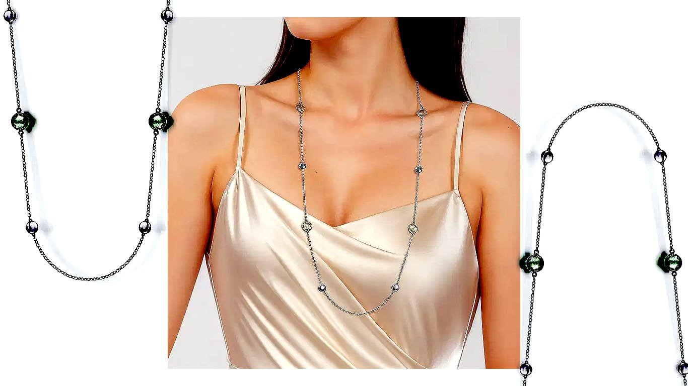 925 Sterling Silver 24 inch Bezel Green Amethyst and Round Hollow Silver Disk Station Necklace Product details Item Code NK7648-32SVJGA Division Gabriel Silver Collection Bujukan Style Station Metal Type 925 Silver Gemstone Green Amethyst Chain Length 32.00 in