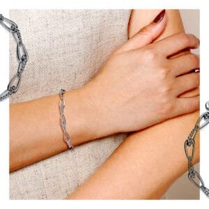 Product details Item Code TB4959-75SVJJJ Division Gabriel Silver Collection Bujukan Style Chain Metal Type 925 Silver