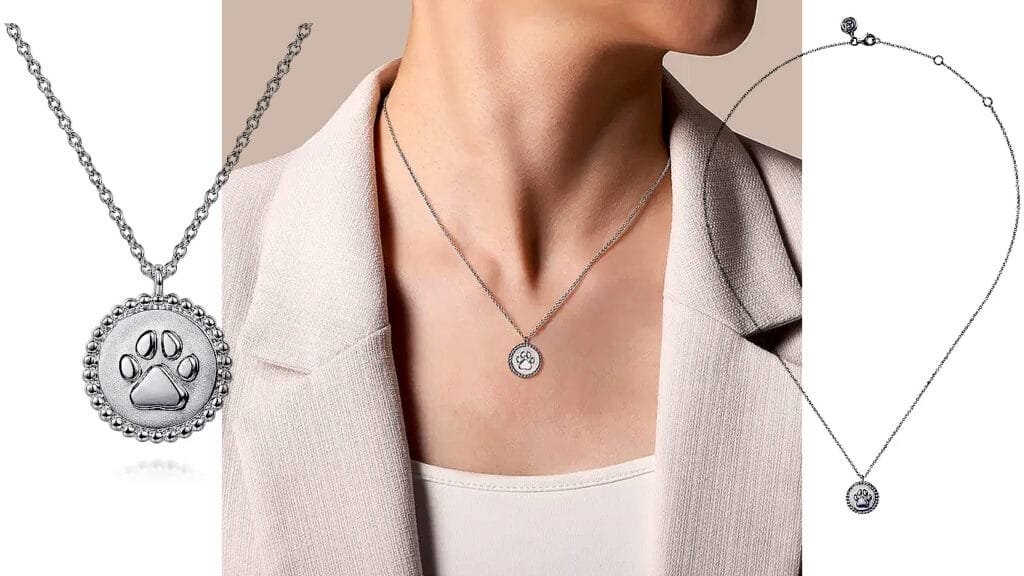 Paw Print Pendant Necklace