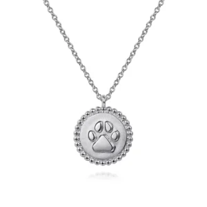 Paw Print Pendant Necklace