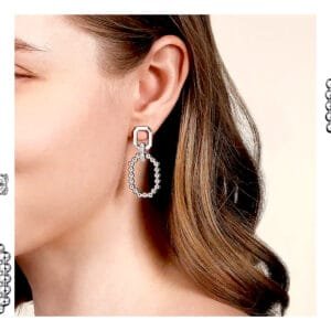 Product details Item Code EG15095SVJWS Division Gabriel Silver Collection Bujukan Style Drop Metal Type 925 Silver Gemstone White Sapphire