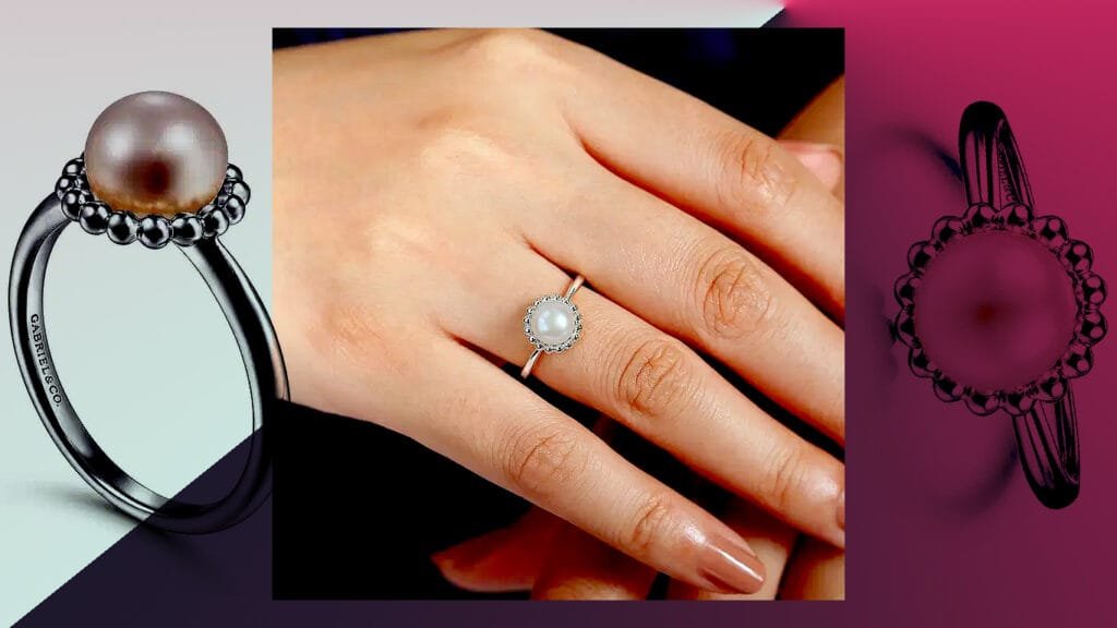 925 Sterling Silver Pearl Ring