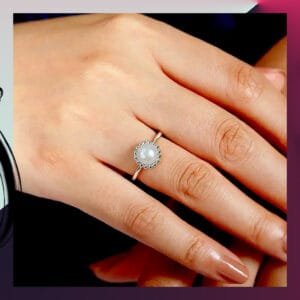 925 Sterling Silver Pearl Ring