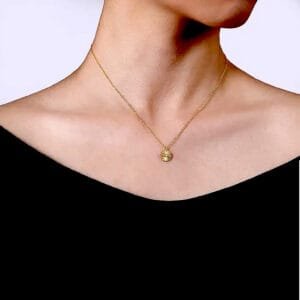 Diamond Cut Pendant Necklace
