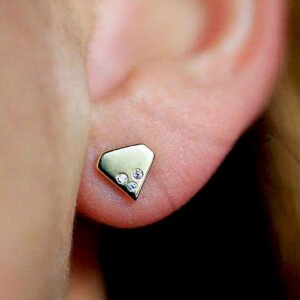 Gold Diamond Studs Earrings