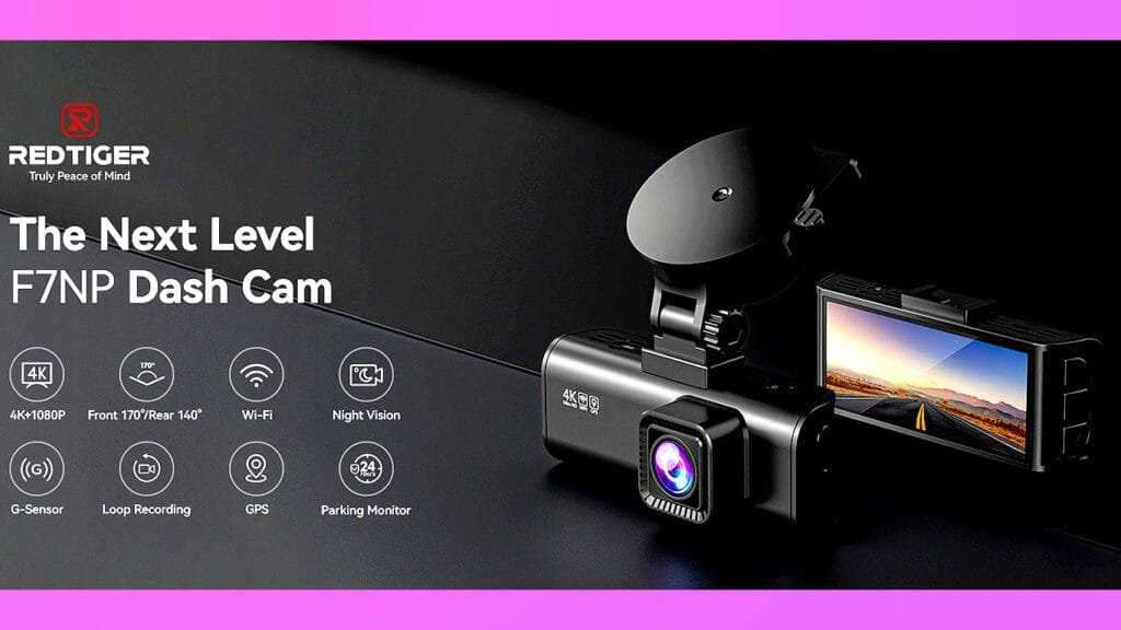 REDTIGER Dash Cam Front Rear