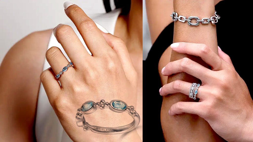 Product details Item Code LR52643SVJBTCopy Sku Division Gabriel Silver Collection Bujukan Style Stackable Metal Type 925 Silver Gemstone Blue Topaz