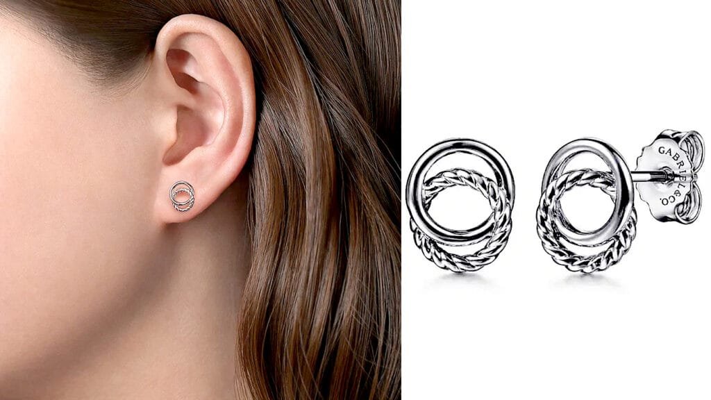 Circle Stud Earrings