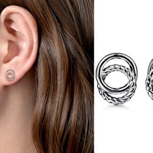 Circle Stud Earrings