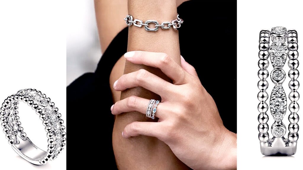 925 Sterling Silver White Sapphire Bujukan Easy Stackable Ladies Ring