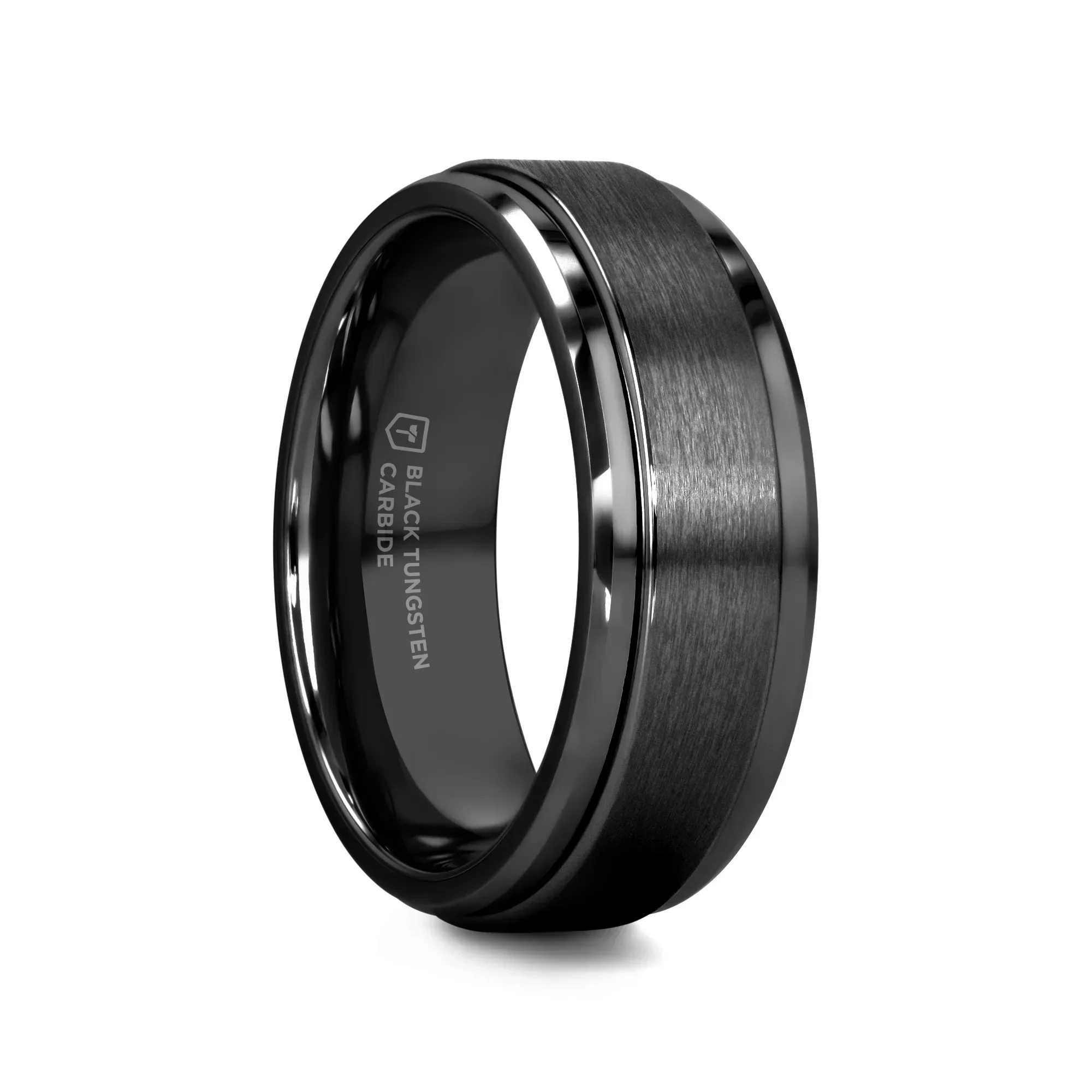 REVOLVE Black Tungsten Spinner Ring - Image 3
