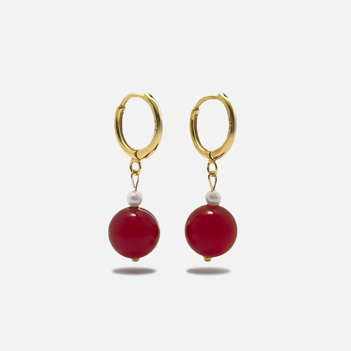 luz Red Agate Earrings - Image 3