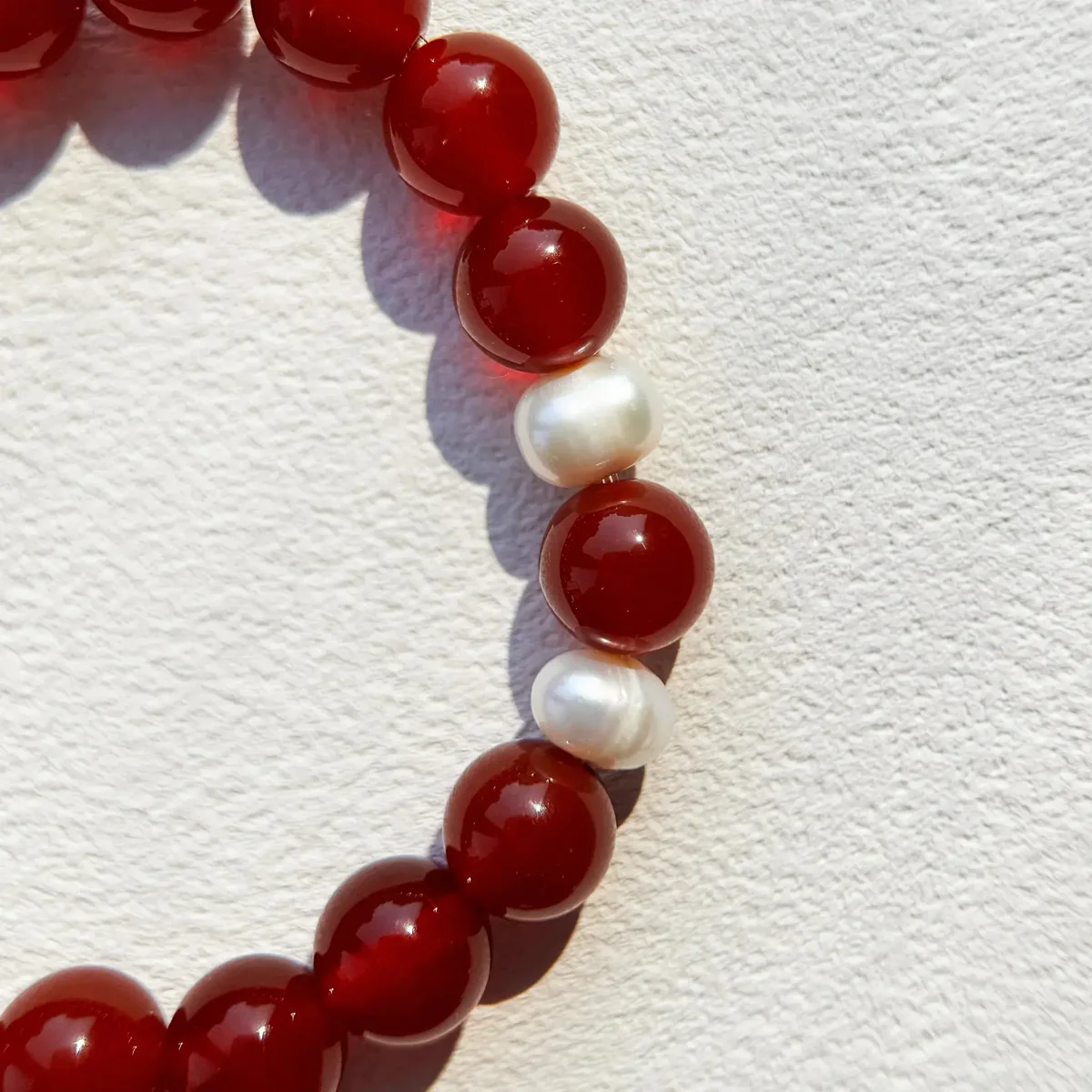 luz Red Agate Bracelet