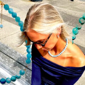 luz Aquamarine Necklace