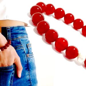 luz Red Agate Bracelet
