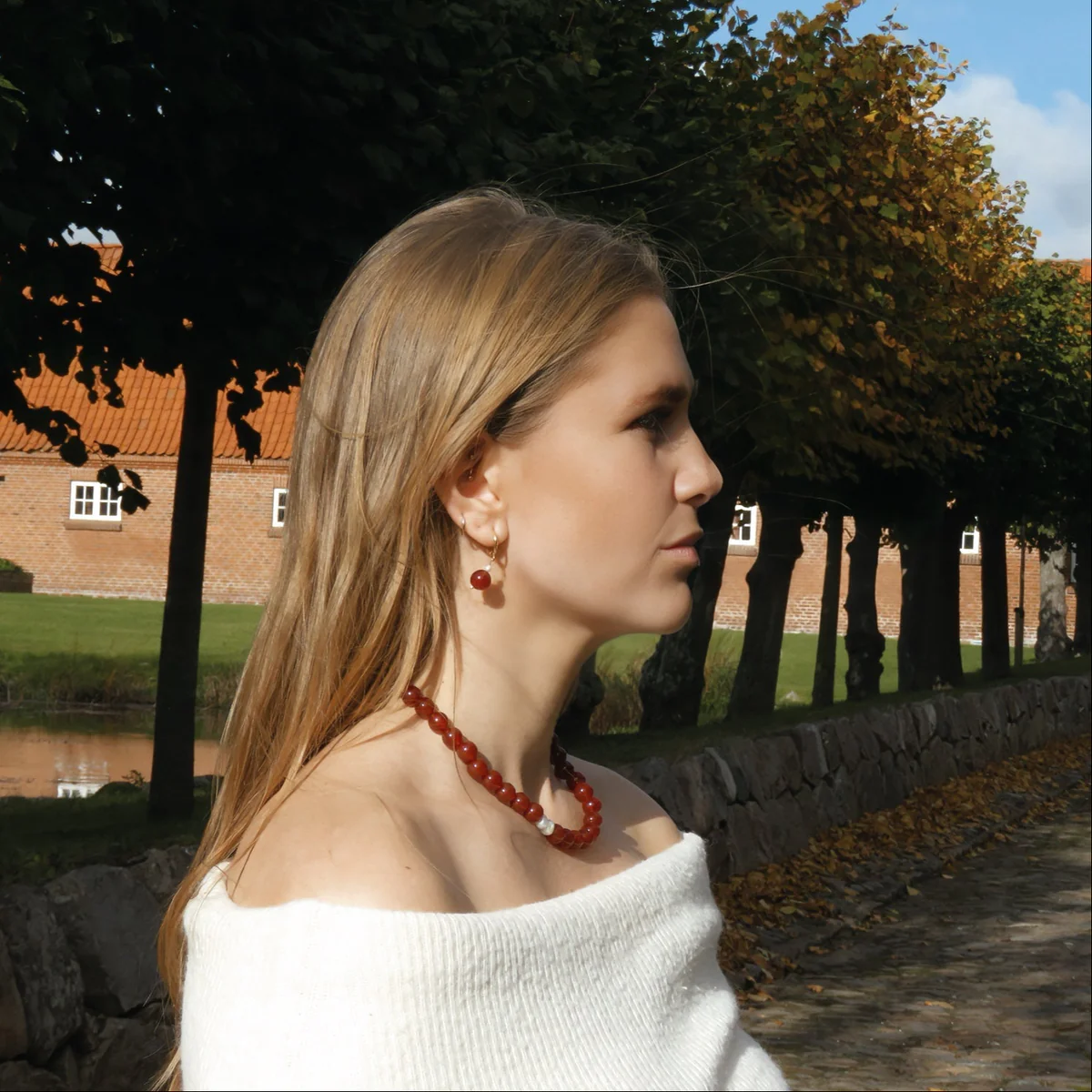 luz Red Agate Earrings - Image 4