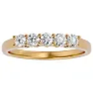 Five Diamond Wedding Band