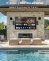 SYLVOX 55'' Outdoor TV, Superior Brightness of 2000 Nits for Full Sun