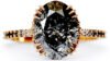 Kayla 3.8 ct Oval Salt and Pepper Diamond Ring