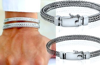 Men silver bracelets 6/8mm