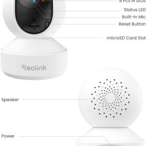 REOLINK E1 Pro 3K Dual-Band Wi-Fi Indoor Camera for Baby & Pet Monitoring