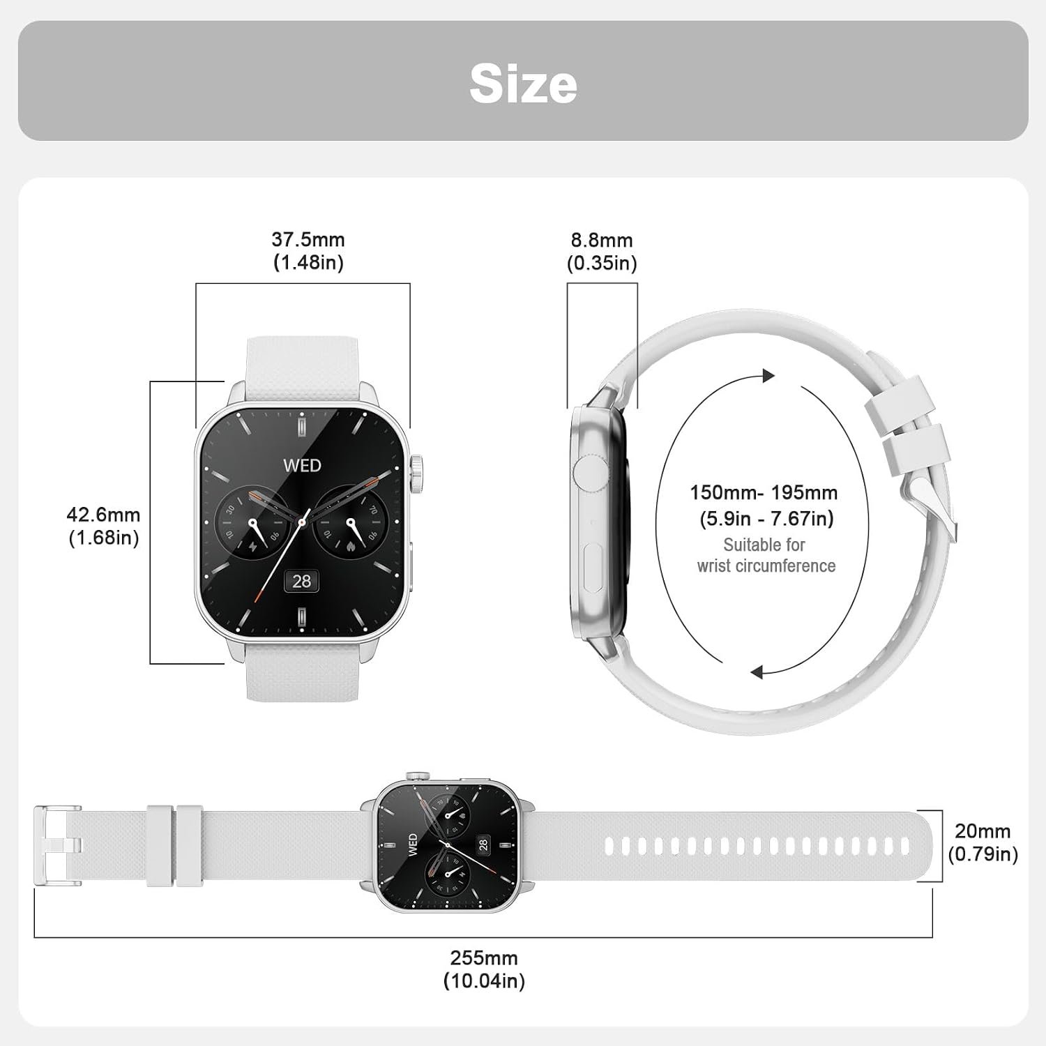 MFVLP Smart Watch for Men Women