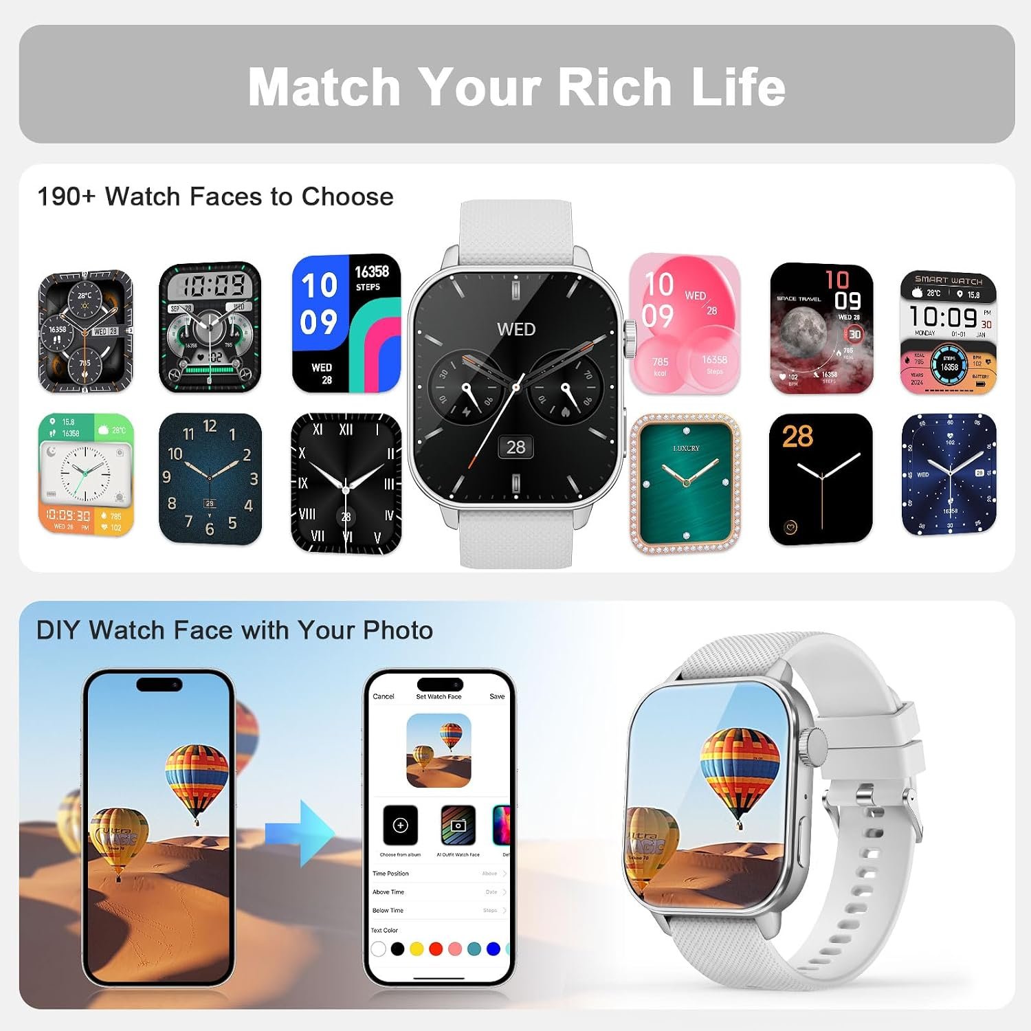 MFVLP Smart Watch for Men Women - Image 6