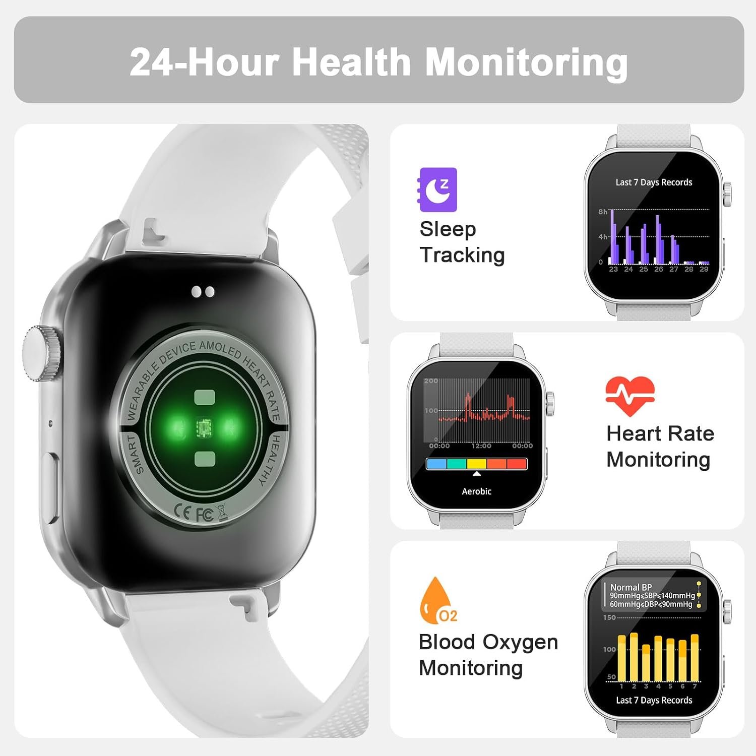 MFVLP Smart Watch for Men Women