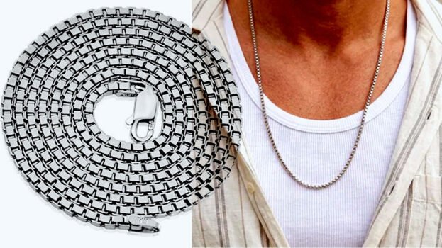 Impressive high-quality Box Chain in different length, made of 925 sterling silver.