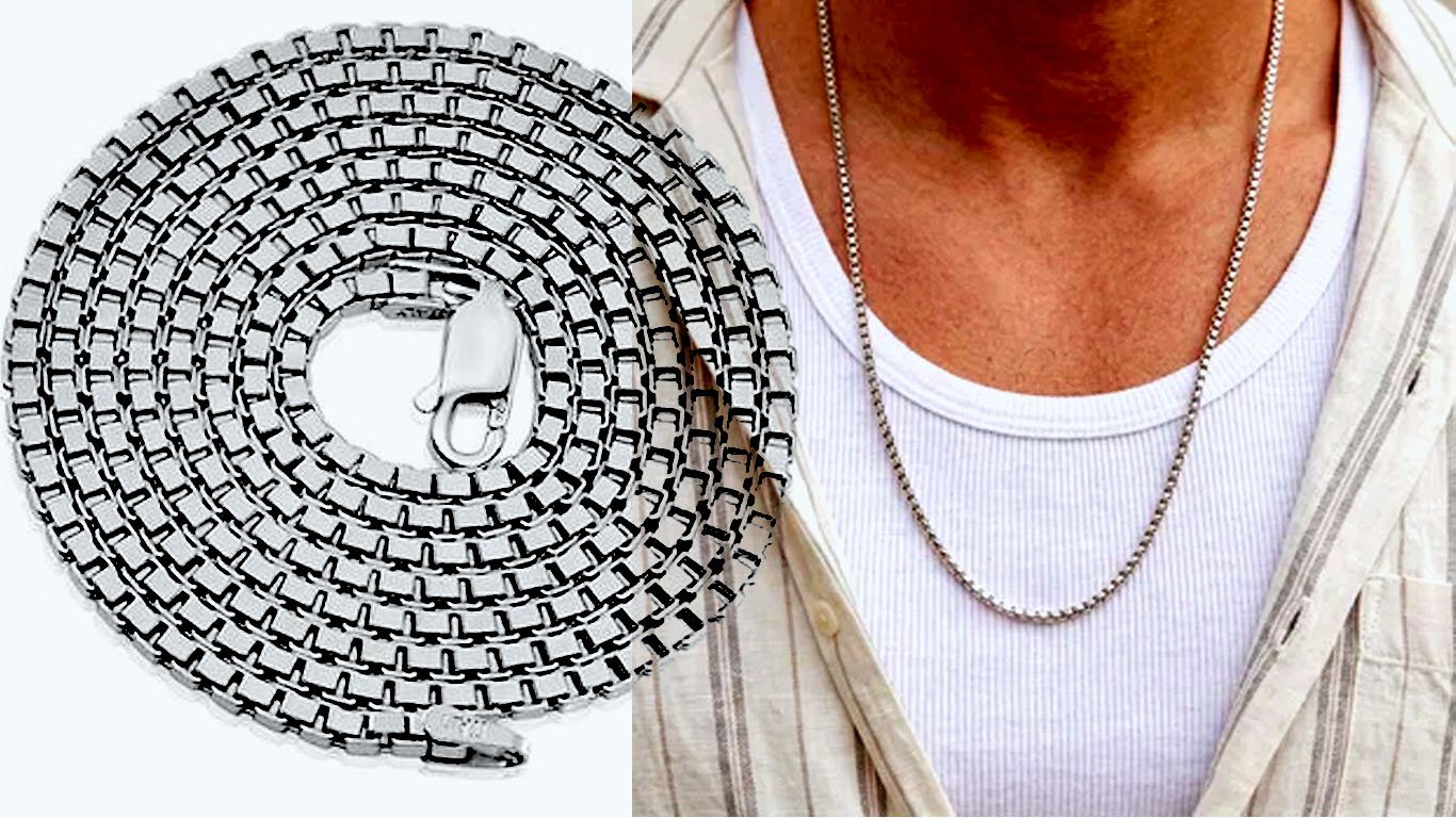 Impressive high-quality Box Chain in different length, made of 925 sterling silver.