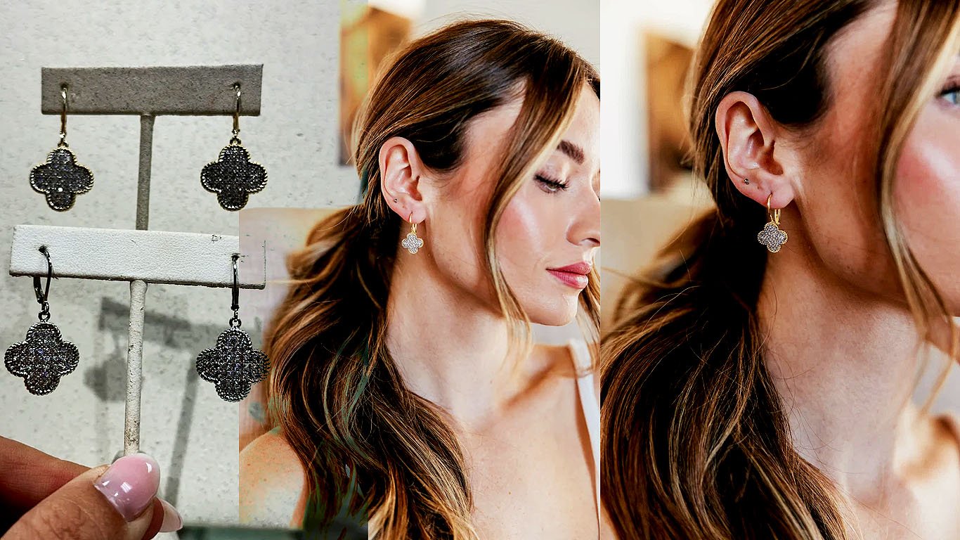 Radiant Clover Drop Earrings Beautiful Clover drop earrings.