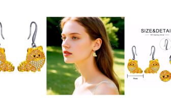 925 Sterling Silver Dog Dangle Earrings for Women