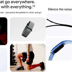 Fitbit Google Air - Screenless Activity Tracker - Obsidian