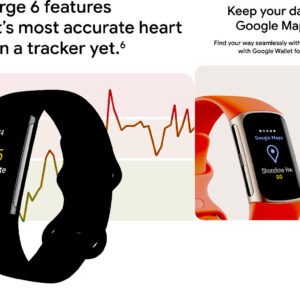 Google Fitbit Charge 6 - Fitness Tracker - Obsidian/Black