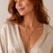 Structure Y-Necklace Gold