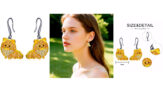 925 Sterling Silver Dog Dangle Earrings for Women