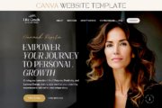 Coaching Website Template Canva Site