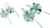 Silver Flowers Italy made .925 Sterling Silver Earrings