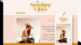 Wix Website Template Sunshine Vibes