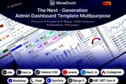 WowDash – Tailwind Bootstrap React Next Django