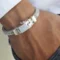 Small & Big Men silver bracelets 6/8mm